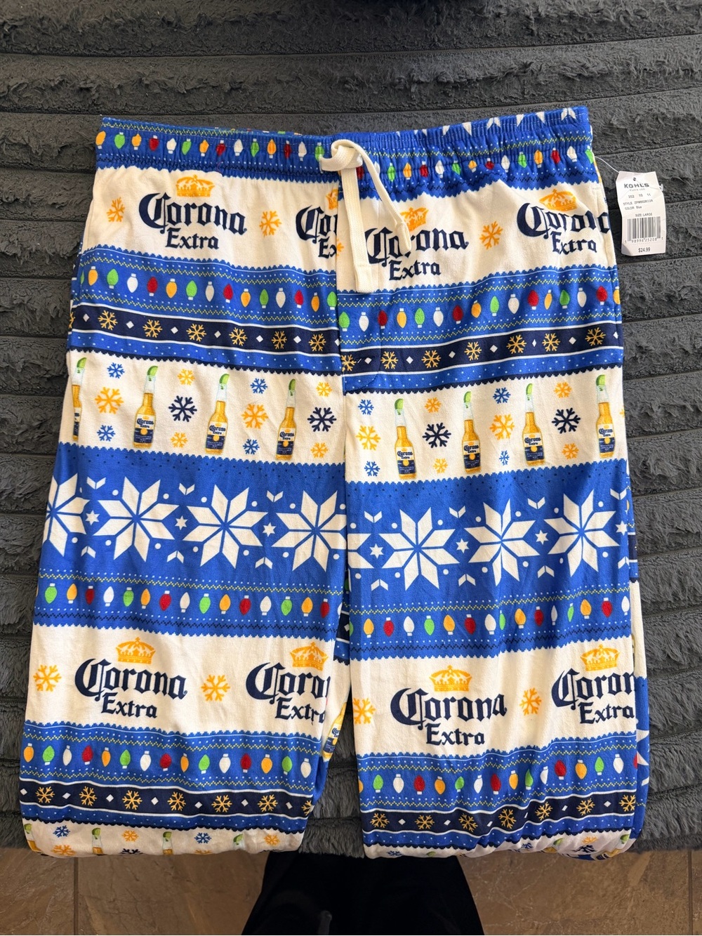 Men’s corona Christmas pajama pants